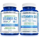 ויטמין D3 4000 IU & ויטמין K2 MK7 100 mcg תוספי