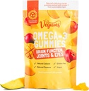 אומגה 3 ללא דגים - 60 Orange-Flavored Algae-מבוסס אומגה 3 (DHA) ווויטמין E תוסף לילדים ומבוגרים - טבעוני & צמחוני ידידותי