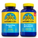 החיים של הטבע Nourishing Monolaurin 1000 מ"ג 250ct ומגן על Zinc Picolinate 30 מ"ג 250ct - Gut Health and Immune Support Supplements - Monolaurin from Raw קוקוסs, Chelated Zinc - 60 ימים ערבות להבטיח