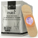 Herbal period Heat Patches, מותאם ל- Low-Normal Flow (10 Pack) - 8hr Long-Lasting, Drug-Free Heating Patch for Menstrual Cramps, Bloating & Back Tension - Skin-Safe, Strong Hold, On-The-Go Relief