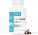 ManN SuperBeets Memory & Focus Brain קפסולות - התראה נפשית - קלינית למד Nootropics, Resveratrol Plus Beet Root אבקת, סוכר חינם, 60 הרוזן