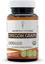 סודות השבט אורגון Grape USDA אורגני קפסולות; קפסולות צמחוניות מוסמך, תוספי דיאטנית צמחית | Mahonia aquifolium Dried Root (60 Count)