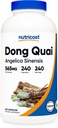 Nutricost Dong Quai 565mg, 240 קפסולות (אנג'יקה Sinensis) - Caps Vegetarian Caps, non-GMO, Gluten Freeten