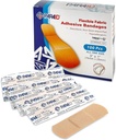 עמוד גמיש Bandages - Flex fabric Adhesive Bandages Finger-Tip Bandages Knuckles and Thumb Bandages for Finger Care and Protect Wounds from זיהומים - (100 Count Box)