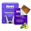 MeltinStripsTM Fast-Acting Sleep Strips עם 5 מ"ג מלטונין, Biotin, Valan Root, Lemon Balm & Chamomile | Natural Sleep Aid | צמצום שיער נופל | טבעוני, סוכר חינם | Zesty Lemon Flavor 30 Strips