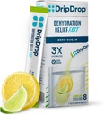 דליפת טפטוף - Zero Sugar Electrolyte אבקת Packets Keto - לימון Lime - 8 Count