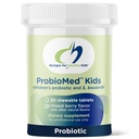 עיצובים לבריאות ProbioMed Kids Chewable Probiotic - 10b CFU Gut & Immune Support for Children - Lactobacillus, Bifido חיידק + Saccharomyces boulari - ברי פלאבדור (30 טבליות)