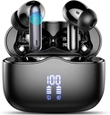אוזניות אלחוטיות, Bluetooth 5.3 אוזניות באוזן עם 4 ENC Noise מבטלת Mic, HiFi Stereo Deep Bass Wireless אוזניות 40H Playtime, in-Ear Earbud Bluetooth כפול LED Display IP7 Waterהוכחה, USB-CC