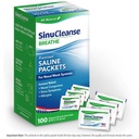 SinuCleanse Pre-Mixed Saline Packets for Sinus Rinse and Nasal Irrigation Systems, 100 Count, Made in USA, All-Natural, פרמצבטיקה ו- PH Balancedd