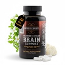 BUCKLEBURY Brain and Memory Supplements with Bacopa & Alpha GPC - Nootropic Brain קפסולות לתמיכה קוגניטיבית, Focus & Mental Clarity - Memory and Focus Pills for Women & Men - טבעוני 60 קפסולות