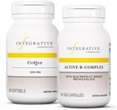 Integrative Therapeutics Bundle עם Active B-Complex, 60 קפסולות ו-CoQ10 (100mg), 60 Softgels - Active B-Complex כדי לתמוך במטבוליזם אנרגיה* - CoQ10 כדי לתמוך בבריאות הלב והמוח *