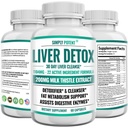 Liver Cleanse Detox &תיקון תוסף, Artichoke Extractr Health Formula w 22 Herbs for Liver Support, Liver Detox Cleanse Pills - Milk Thistle Dandelion Turmeric Jot Zinc, 60 קפסולות
