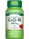 האמת של הטבע CoQ10 200 מ"ג Softgels | 92 Count | Enhanced Absorption | with Black Pepper Extract