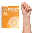 Veru Wellness B12 Energy Patch - אנרגיה, מיקוד - B12, C, B6, Iron, Guarana ו Garcinia Cambogia - חיצוני עקבו אחרי 32 Count
