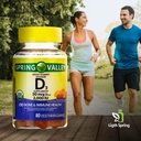 ויטמין D3 מסטיקמי, 2000 IU, 80 Ct + ויטמינים ומינרלים - Better Lighte & Spring Guide A to Z for Immune & Bone Health
