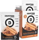 אבקת חלבון Devotion דיאטה תערובת | Gluten Free, Keto Friendly, No added Sugars | 1g MCT | 20g Whey & Micellar חלבונים | 12 Count Packets (Sinful Cinnamon)