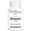 Bio-Tech Pharmacal Melatonin (1mg, 100 קפסולות)