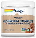 SOLAרי Fermented אורגני Mushroom השלם, אבקה | תמיכה פונקציונלית החיסון בריאה | 2,000 מ"ג לסרב.