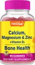 Calcium, Magnesium, Zinc + ויטמין D3 חניכיים על ידי Wellכן | עצמות, שריר ותמיכה בריאות עצבית, תמיכה במזל | עבור גברים ונשים |ten Free, non GMO | Raspberry Flavor