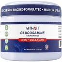 ALFA VITAMINS Alflexil Glucosamine Plus Chondroitin קרם עם MSM & Collagen, תומך משותףים בריאים, Joint & שריר הקלה, משפר את הניידות, מהיר Absorption, ומויסטורג את העור, 4 Oz.