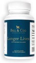 BILL & COO Longer Lives סיבים תוספת עם Bovine Collagen Peptides & Beetroot אבקה לכלבים - מקדם פעילות גופנית, לב ותמיכה Liver - כלב משותף תוסף פורמולה - 90g
