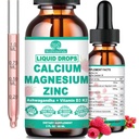 Calcium Magnesium Zinc D3 עם Calm Magnesium Glycinate Plus Ashwagandha, L-theanine, נוזל Calcium עם ויטמין D3 ומגנזיום תוספת עבור Immune, העצם, השרירים, Mood & Sleep Support תמיכה תמיכה תמיכה תמיכה תמיכה תמיכה בשינה
