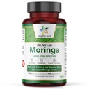 Aura Moringa Leaf קפסולות | 1500 מ"ג - 150 HPMC Veg | Whole Leaves Green Super Food Nutrition | Boosts Metabolism, Energy, Health, & Stamina | 100% Pure Safe Moringa | Non GMO.