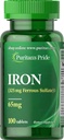 Puritans Pride Iron Ferrous Sulfate 65 מגה טבליות, 100 Count