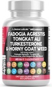 ניקוי Nutraceuticals Fadogia Agrestis Tongkat Ali Turkesterone תוסף עם Hory Goat Weed, Saw Palmetto, Maca Root, סיביר ג'ינסנג, Tribulus Terrestris, Panugreek, Wild ean - 60 Count Count Count Count
