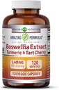 פורמולה מדהימה Boswellia לחלץ Turmeric ו Tart Cherry 2400mg Veggie קפסולות; non-GMO | Gluten Free | Made in USA | אידיאלי עבור צמחונים (120)