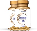 מלטונין פלוס - High-Dose 60 מ"ג מלטונין עם Zinc & Magnesium for Better Absorption - עבור Holistic Wellness - 180 Veggie קפסולות