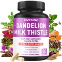 Dandelion Root כמוסות עם Dandelion Root, Milk Thistle, אבקת Beet ועוד - 90 קפסולות במשך 3 חודשים אספקה