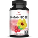 VALI D-Mannose 1000mg Urinary Tract Health Formula. אבקת פירות קריין אורגני Hibiscus. משקולות בריאה, ניקוי טבעי, פלוש מהיר Detox, Herbal UT פונקציות גלולות תמיכה. 60 קפסולות Veggie