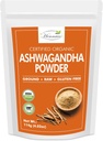 אבקת Ashwagandha Resealable Zip Lock Pouch: Withania Somnifera מן הודו ; USDA אורגני ; non-GMO ; Pure & Natural Herbal Ashwagandha אבקה
