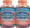 אומגה 3 Wildאלסקה Salmon Oil 1000 מ"ג Softgels 2 Packs (210-Count Each)