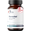 עיצובים לבריאות ברזל - Vital for Energy Production, Immune & Brain Health, High Absorption Ferrochel Chelated Iron for Women & Men as Ferrous Bisglycinate Chelate - הריון בטוח (120 Vegan Caps)
