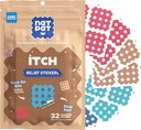NATPAT Magic Patch Itch Touch - Insect Bite Patch עבור Mosquitos, Ticks, Midges, Sandflies, ו Bed Bug Bites - Buzzpatch - 32 Count Count Count Count