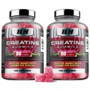Iron Labs Nutrition Creatine Monohydrate (180 Gummy Bears) - 3600 מ"ג Per המשרת - סטרוברי פלבדור - כוח גבוה קריטין עבור גברים ונשים (180 מסטיקים טבעוניים)