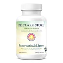 Dr. Clark Pancreatin & Lipase Enzyme תוסף, 500 מ"ג, 100 Cloatin קפסולות