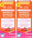 Rite Aids' Dye-Free Ibuprofen טיפות, ברי פלאמור, 50 מ"ג - 2 Value Pack | Baby Pain Reliever | עבור תינוקות בגילאי 6 עד 23 חודשים | אוראלי Suspension 50 מ"ג ל 1.25 מ"ל | Gluten Free Gluten Free Baby Pain Reliever