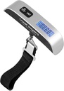 נסיעה בspira Luggage Scale, Portable Digital Hanging Baggage Scale for Travel, Suitcase Weight Scale withגומי צבע, 110 פאונד, Battery Included