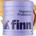 Finn Digestive Probiotics for Dogs - תמיכה מלאה במערכת העיכול, Prebiotics, & Live Probiotics - Vet המומלצת & Made in the USA - 90 Soft Chews (Peanut Butter)
