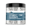 Vitamin C Plus Zinc Gluconate Supplement, (200 Capsules) Blended Health Support, Non-GMO, Gluten Free,