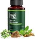 תמיכה בשינה עם Bacopa, ולריאן, Ashwagandha, ותוספים ווויטמינים אחרים, תומך דפוסי שינה בריאים, 60 יום אספקה, 120 קפסולות