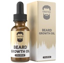 Beared Beards Beard Growth Oil Serum - 1 fl Oz - Unscented - Helps Grow A Thicker Beard, משפר את בריאות הדובדבן, מלא כתמים דק ופטריש - (1 Pack)
