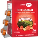 Maxi Health - צ'ולסטרול חניכיים עם 1200 מ"ג של Plant Sterols & Stanols - כשר Gluten חינם תוספי כולסטרול בריאים 60 ct