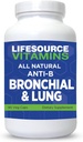 LifeSource ויטמינים All Natural Anti-B Bronchial & Lung Support - 14 All Natural Ingredients - 90 קפסולות - פורמולה דיגיטלית