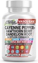ניקוי Nutra Cayenne Pepper כמוסות עם הותורן ברי, Dandelion Root, Ceylon Cinnamon, Garlic, ג'ינג'ר, Apple Cider Vinegar, Milk Thistle, Beet Root, Aloe Vera Pills & More