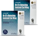 Dr G's Amazing Ionized Cal Mag - Bone Health Calcium אבקת מגנזיום - 60 Sticks x 2 Packs במשך 4 חודשים (120 Count)