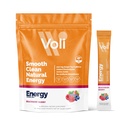 Voli Energy Drink Packets | Natural Pre-Workout אבקת עם קפאין תה ירוק ו ויטמין B, Amino Acids & Electrolytes for Sustained Focus, הידרציה ואנרגיה נקייה | לא תוספת סוכר, 15Count
